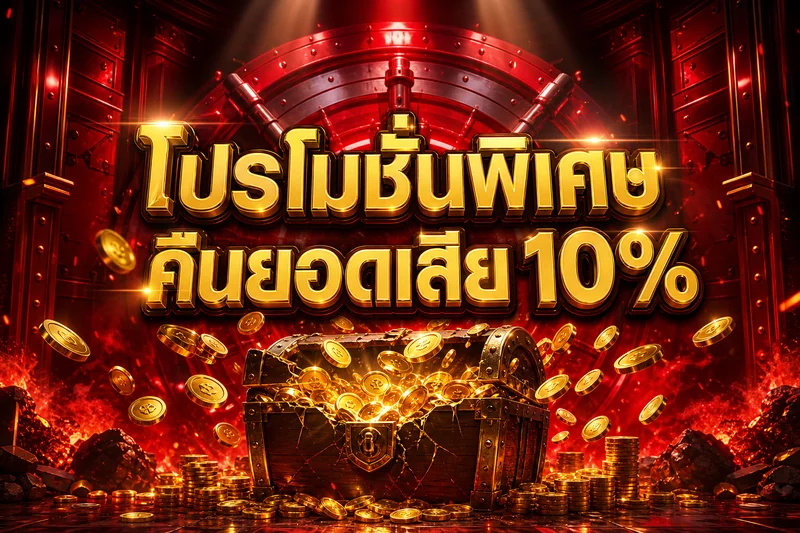 โปรโมชั่นพิเศษ คืนยอดเสีย 10%