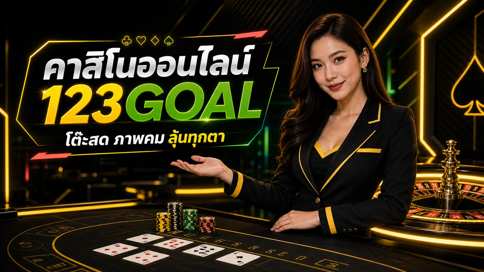 คาสิโนออนไลน์ 123GOAL โต๊ะสด ภาพคม ลุ้นทุกตา
