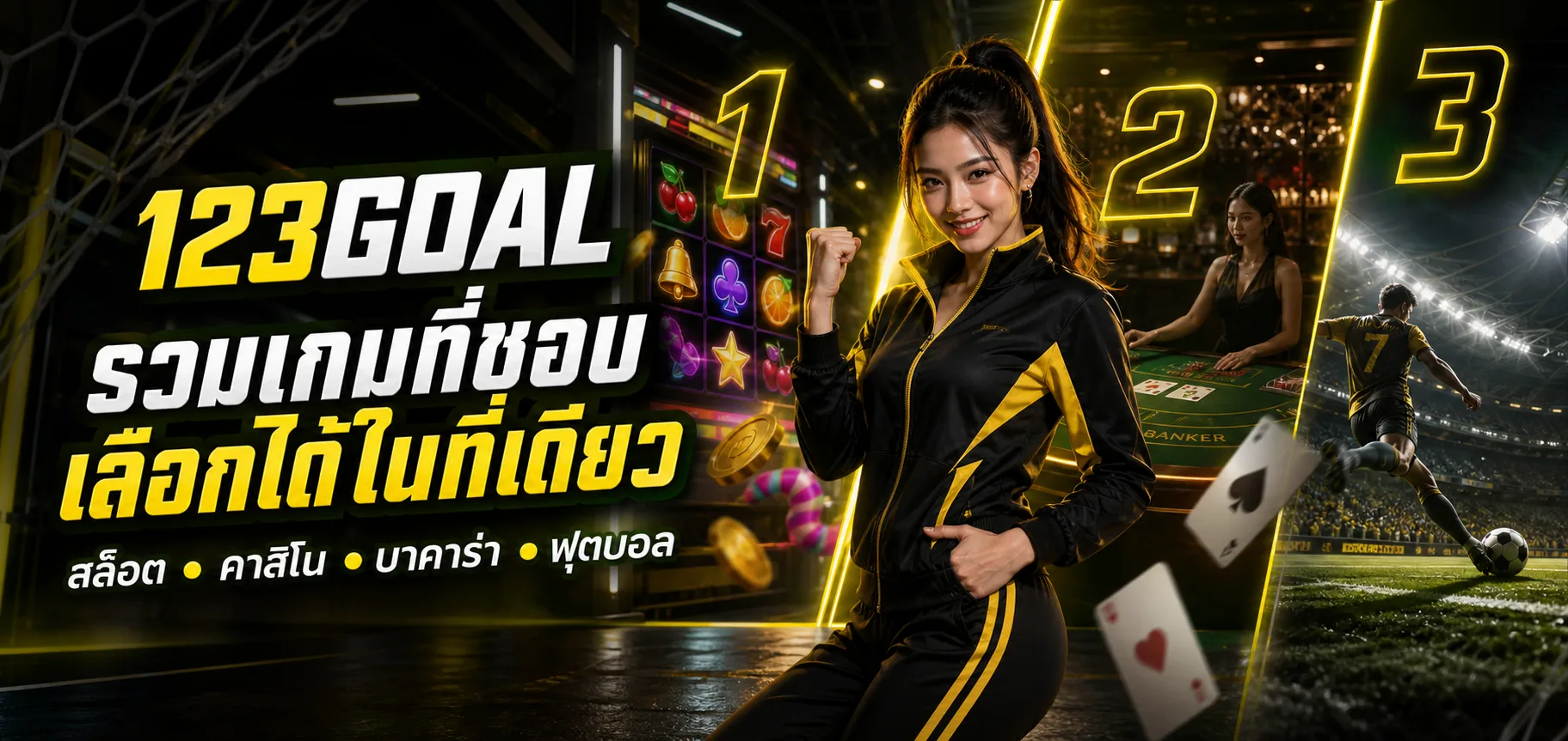 123GOAL รวมเกมสล็อต คาสิโน บาคาร่า และฟุตบอล